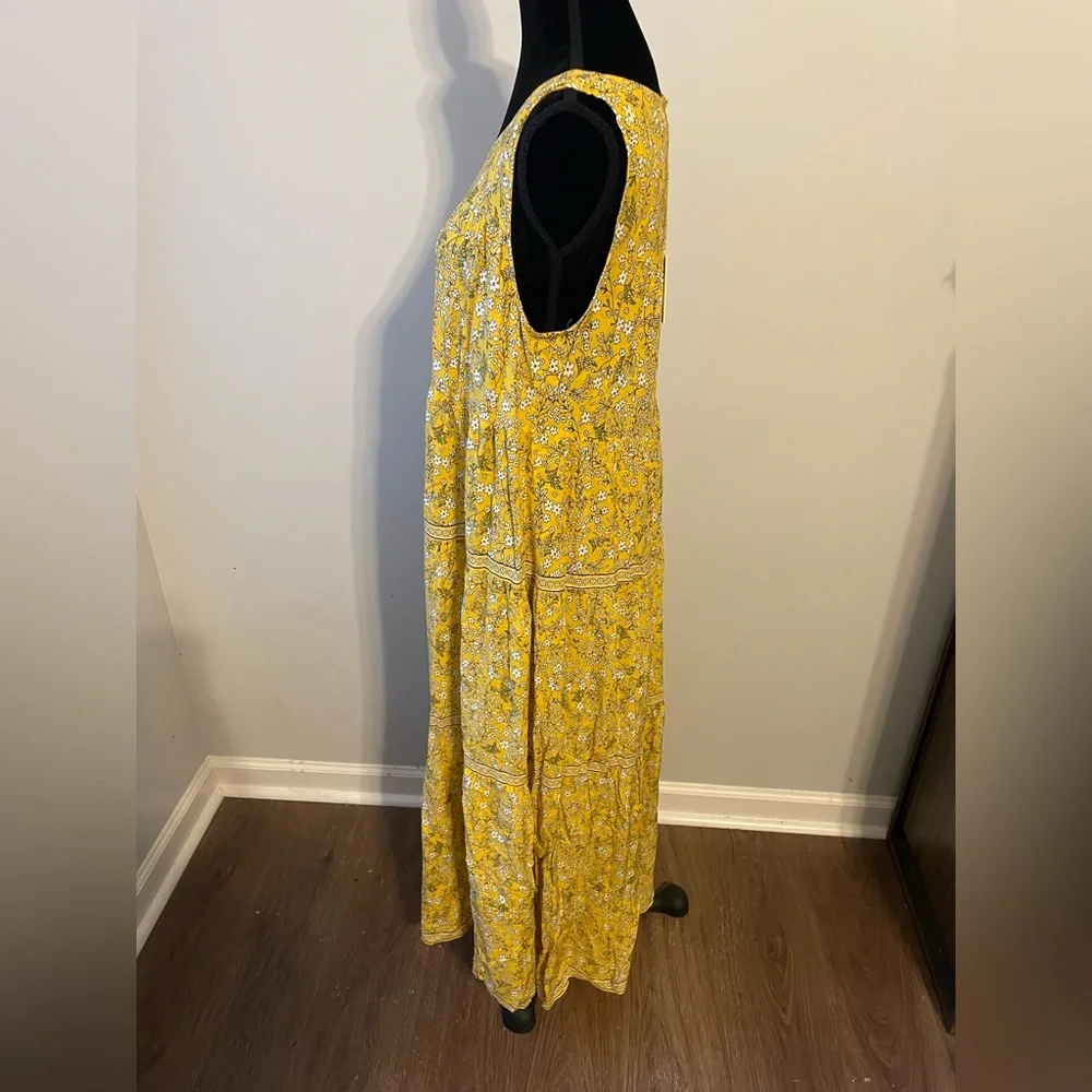 Max Studio Yellow Floral Maxi Dress - Picture 2 of 5